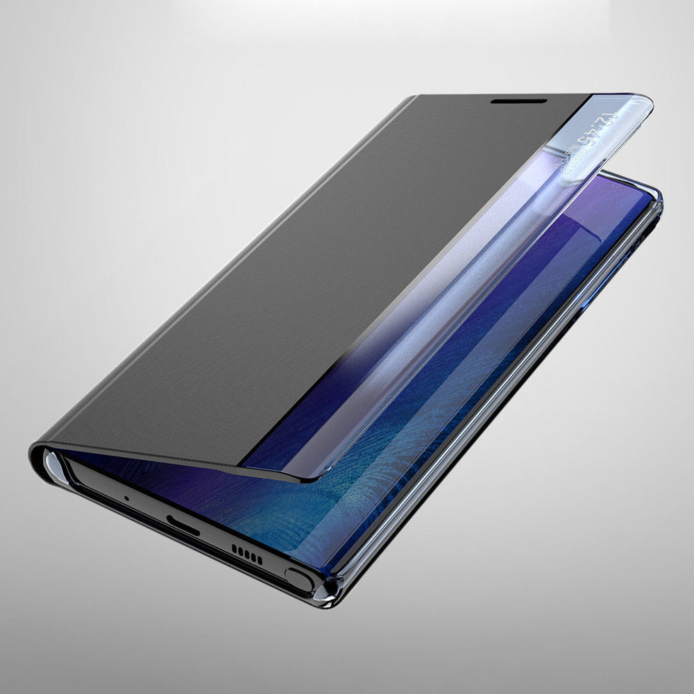 Ny Sleep Case-dæksel med stativfunktion til Samsung Galaxy A03s (166.5) sort
