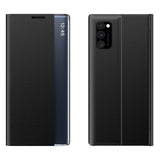 Ny Sleep Case cover med flip-funktion til stativet til Poco M4 Pro 5G sort