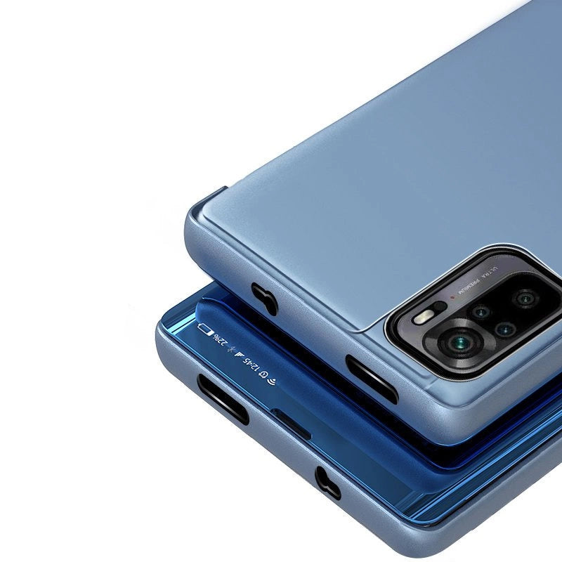 Clear View Case blå Poco M4 Pro 5G flip cover