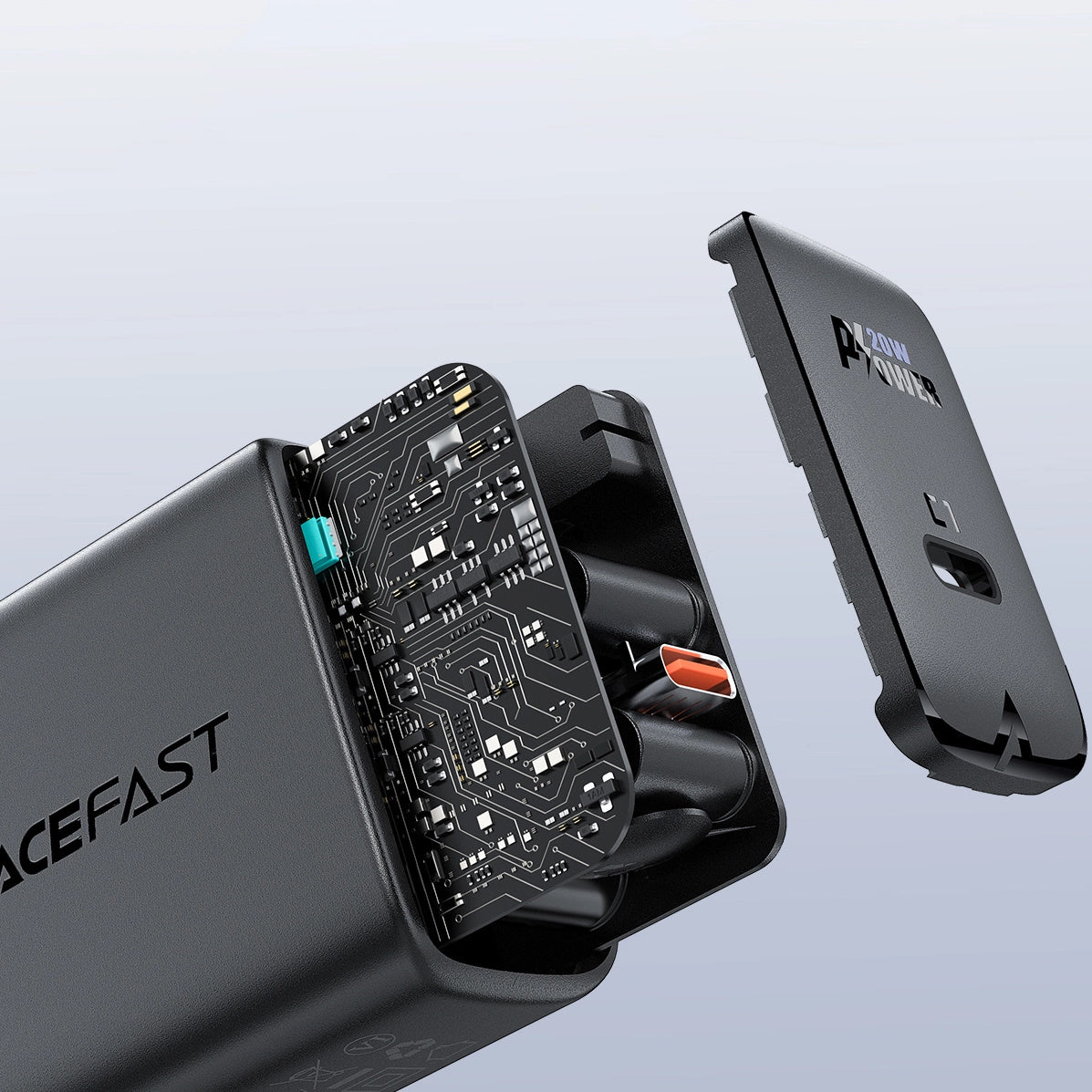 Acefast hurtigoplader USB Type C 20W Power Delivery hvid (A1 EU hvid)