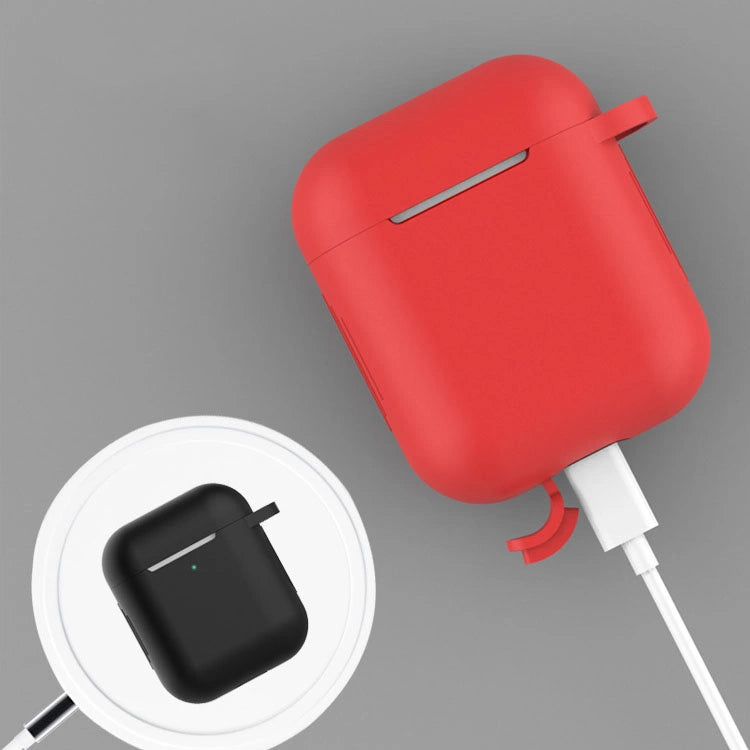 AirPods Pro 2 / AirPods Pro-kasse af silikone med blødt øretelefonomslag + Keychain Lobster Klem Pendant Pink (kasse D)