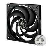 ARCTIC P12 Slim PWM PST Computerkabinet Ventilator 12 cm Sort 1 stk
