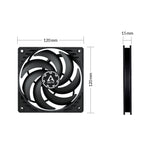 ARCTIC P12 Slim PWM PST Computerkabinet Ventilator 12 cm Sort 1 stk