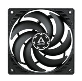 ARCTIC P12 Slim PWM PST Computerkabinet Ventilator 12 cm Sort 1 stk
