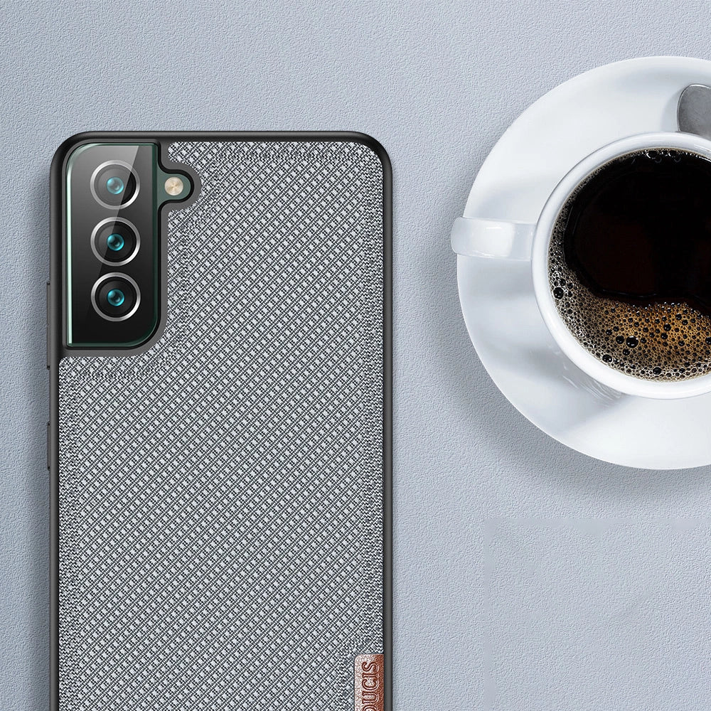 Dux Ducis Fino case er lavet af nylon materiale til Samsung Galaxy S22 + (S22 Plus) blå