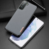 Dux Ducis Fino case er lavet af nylon materiale til Samsung Galaxy S22 + (S22 Plus) blå