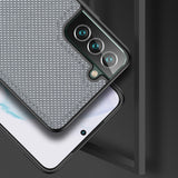 Dux Ducis Fino case er lavet af nylon materiale til Samsung Galaxy S22 + (S22 Plus) blå