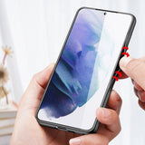 Dux Ducis Fino case er lavet af nylon materiale til Samsung Galaxy S22 + (S22 Plus) blå