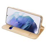 Dux Ducis Skin Pro Holster Cover Flip Cover til Samsung Galaxy S22 + (S22 Plus) guld