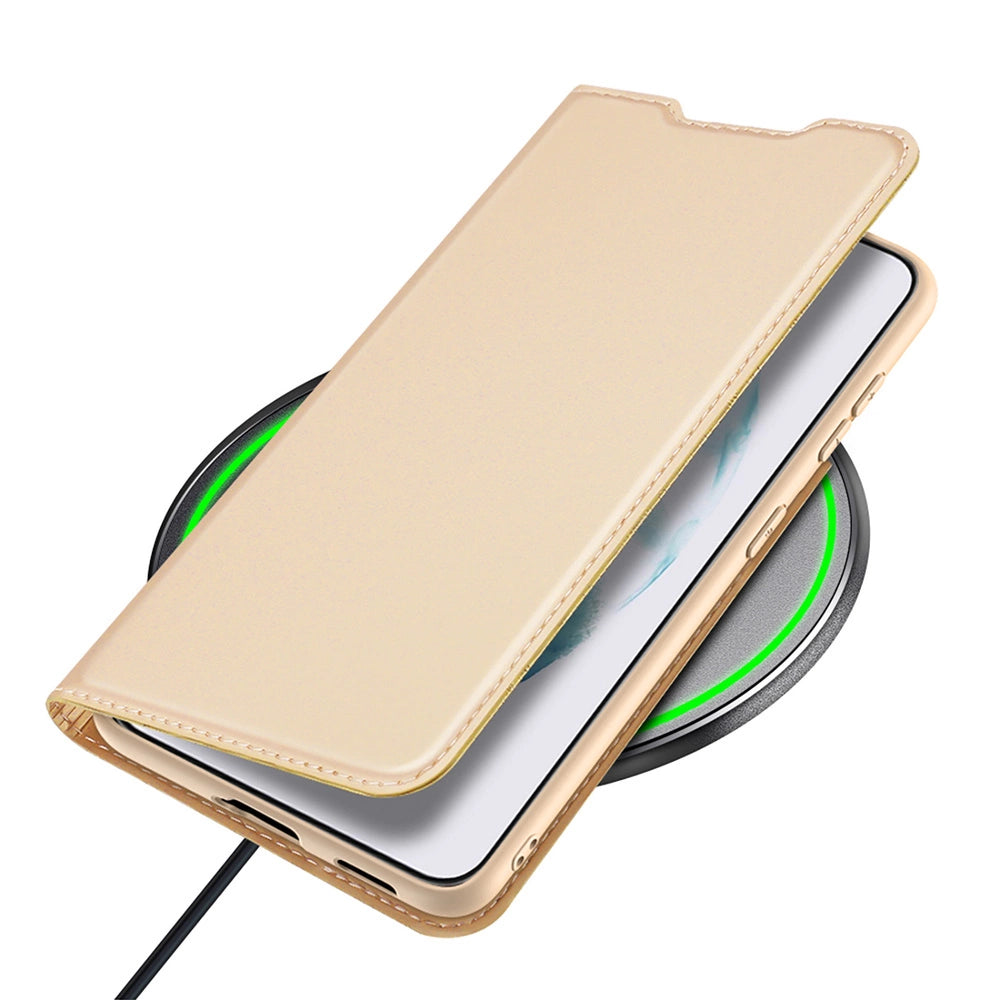 Dux Ducis Skin Pro Holster Cover Flip Cover til Samsung Galaxy S22 + (S22 Plus) guld