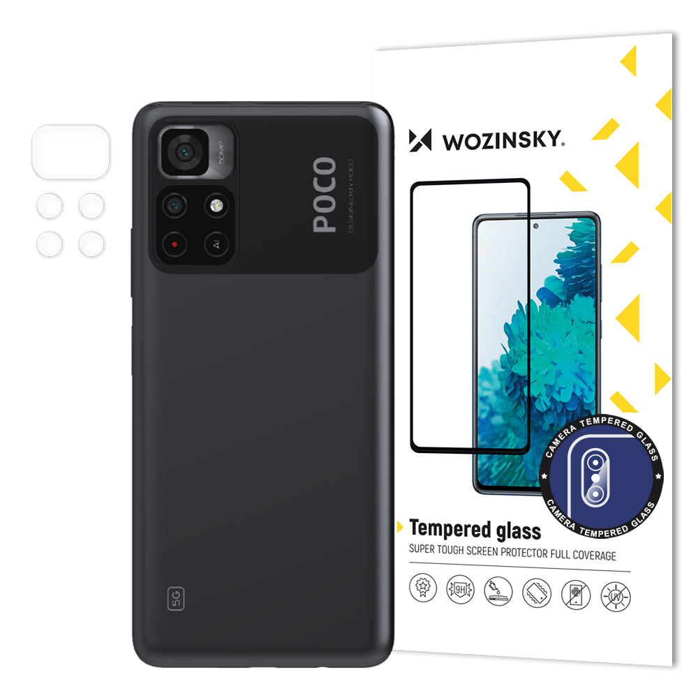Wozinsky Camera Glass 9H Full Camera Tempered Glass til Xiaomi Poco M4 Pro 5G Kamera