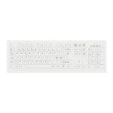 Contour Design Active Key Contour ClassicClean medicinsk tastatur IP68, fuld størrelse, trådløst, hvidt, PN C8100