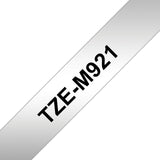 Brother TZE-M921 etiketbånd Sort på metallic