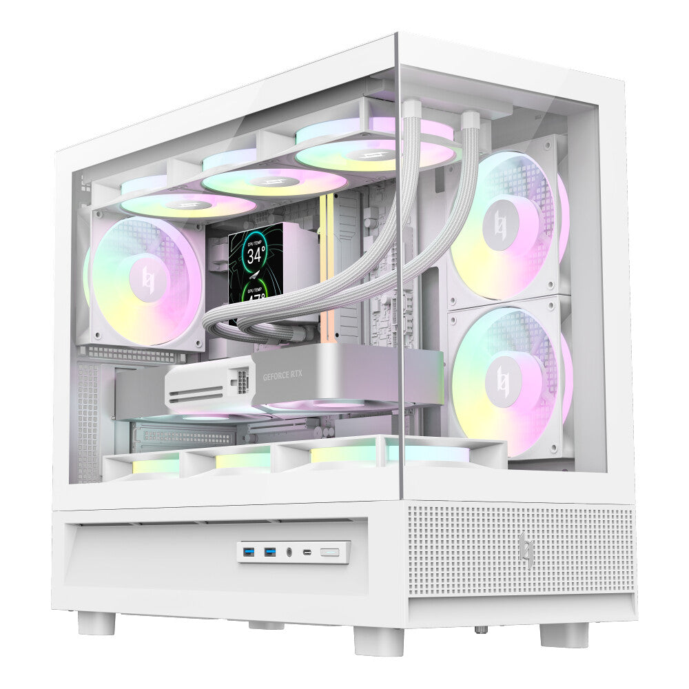 GameMax NEX C31 WH computeretui Hvid