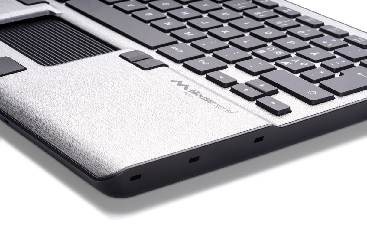 Mousetrapper Alpha tastatur Mus inkluderet Kontor USB + Bluetooth QWERTY Nordisk Sølv