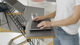 Mousetrapper Alpha tastatur Mus inkluderet Kontor USB + Bluetooth QWERTY Nordisk Sølv