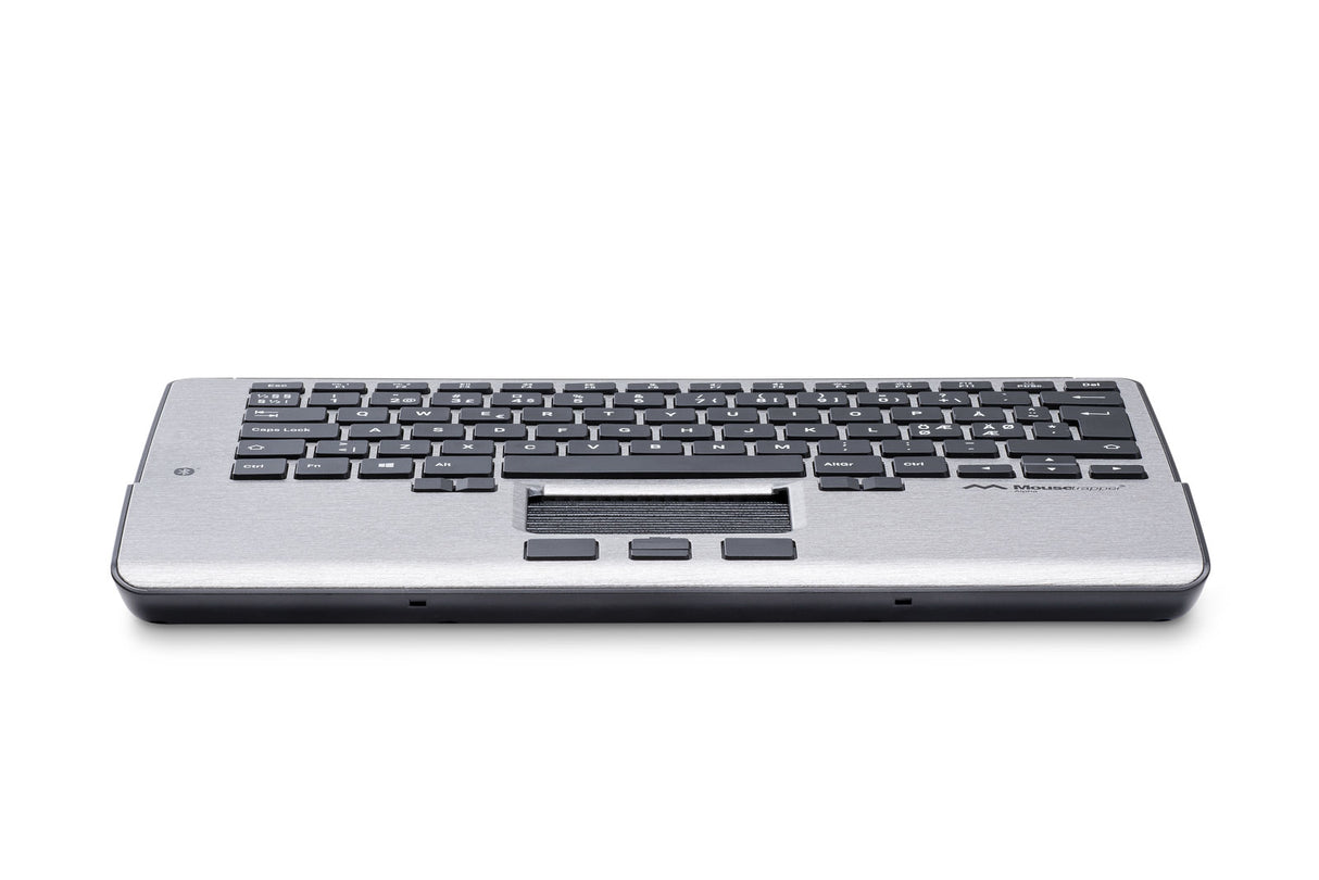 Mousetrapper Alpha tastatur Mus inkluderet Kontor USB + Bluetooth QWERTY Nordisk Sølv