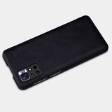 Nillkin Qin Case Case til Xiaomi Redmi Note 11T 5G / Note 11S 5G / Note 11 5G (Kina) / Poco M4 Pro 5G Kamera Cover Holster Cover Flip Case Brown