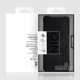 Nillkin Qin Case Case til Xiaomi Redmi Note 11T 5G / Note 11S 5G / Note 11 5G (Kina) / Poco M4 Pro 5G Kamera Cover Holster Cover Flip Case Brown