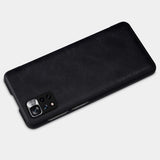 Nillkin Qin Case Case til Xiaomi Redmi Note 11 Pro+ (Kina) / Redmi Note 11 Pro (Kina) / Mi11i HyperCharge Camera Protector Holster Cover Flip Case Black