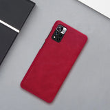 Nillkin Qin Case Case til Xiaomi Redmi Note 11 Pro+ (Kina) / Redmi Note 11 Pro (Kina) / Mi11i HyperCharge Camera Protector Holster Cover Flip Case Black