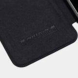 Nillkin Qin Case Case for Xiaomi Redmi Note 11 Pro+ (Kina) / Redmi Note 11 Pro (Kina) / Mi11i HyperCharge Camera Protector Holster Cover Flip Case Brown