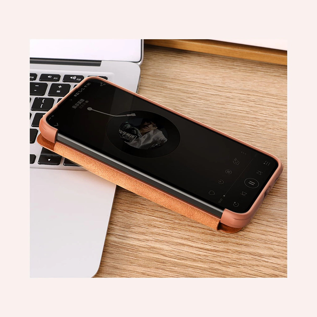 Nillkin Qin læder Pro Case Case for Samsung Galaxy S22 + (S22 Plus) Kamera beskytter Holster Cover Flip Case sort
