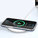 Klar 3in1 case til iPhone 11 Pro Max blå ramme gel cover