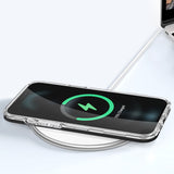 Gennemsigtige 3in1 case til iPhone 12 Pro Max case gel cover med ramme sort