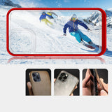 Klar 3in1 Case til iPhone 13 Pro Max Frame Cover Gel Red