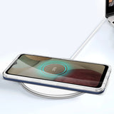 Clear 3in1 Case til Samsung Galaxy A22 4G Frame Gel Cover Blå