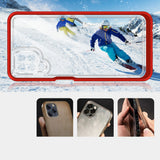 Klar 3in1 Case til Samsung Galaxy A22 4G Frame Gel Cover Red