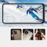 Clear 3in1 Case til Samsung Galaxy A42 5G Frame Gel Cover sort