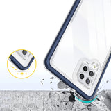 Klar 3in1 Case til Samsung Galaxy A42 5G Frame Gel Cover Blå