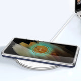 Clear 3in1 Case til Samsung Galaxy S22 Ultra Frame Gel Cover Blå