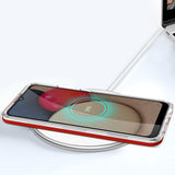 Gennemsigtige 3in1 case til Samsung Galaxy A03s (166) ramme gel cover rød