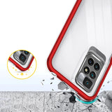 Klar 3in1 Case til Xiaomi Redmi 10 Frame Gel Cover Red