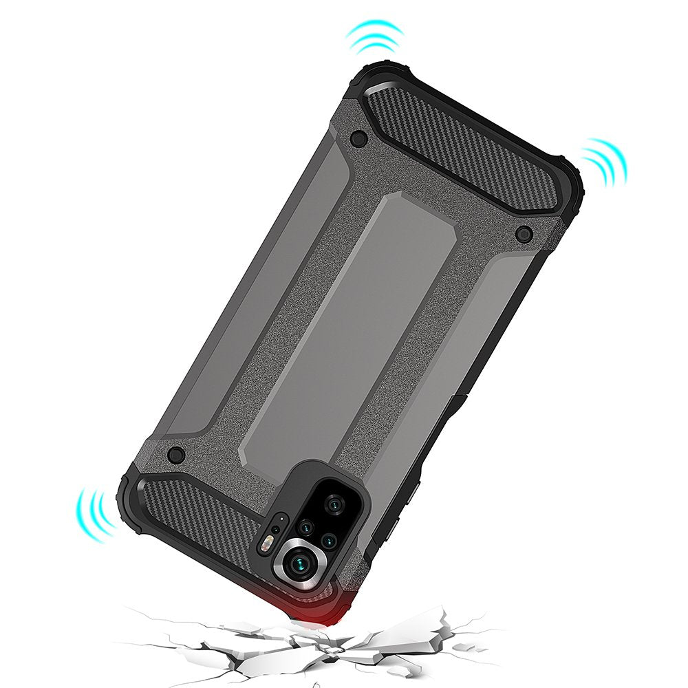 Hybrid Armor case til Xiaomi Redmi Note 11/Poco M4 Pro 5G - blå
