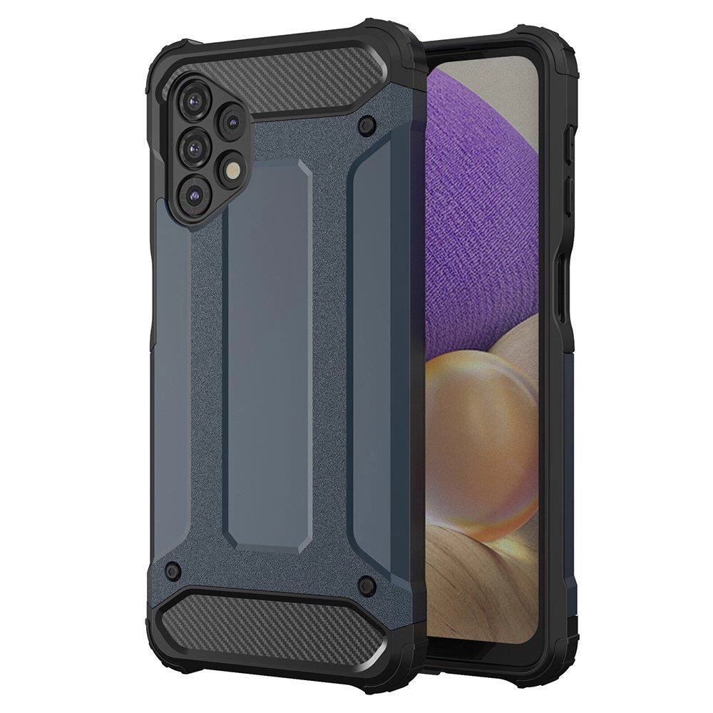 Hybrid Armor Case Tough Rugged Cover til Samsung Galaxy A73 blå
