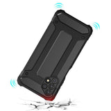 Hybrid Armor Case Tough Rugged Cover til Samsung Galaxy A73 sort