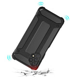 Hybrid Armor Case Tough Rugged Cover til Samsung Galaxy A73 sort