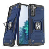 Wozinsky Ring Armor robust hybrid case cover + magnetisk holder til Samsung Galaxy S22 blå