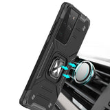 Wozinsky Ring Armor robust hybrid case cover + magnetisk holder til Samsung Galaxy S22 Ultra rød