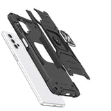Wozinsky Ring Armor robust hybrid case cover + magnetisk holder til Samsung Galaxy A73 sort
