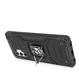 Wozinsky Ring Armor robust hybrid case cover + magnetisk holder til Samsung Galaxy A73 sort