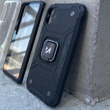 Wozinsky Ring Armor robust hybrid case cover + magnetisk holder til Samsung Galaxy A73 sort