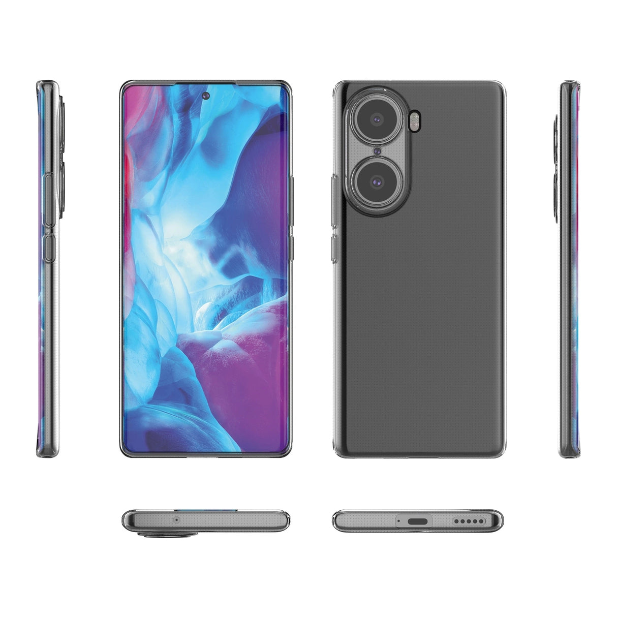 Ultra Clear 0,5 mm Honor 60 gel cover gennemsigtigt
