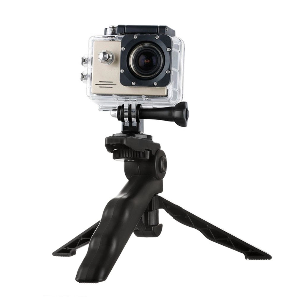 Montering med et mini-stativ til GoPro SJCAM actionkameraer sort