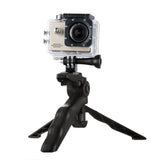 Montering med et mini-stativ til GoPro SJCAM actionkameraer sort