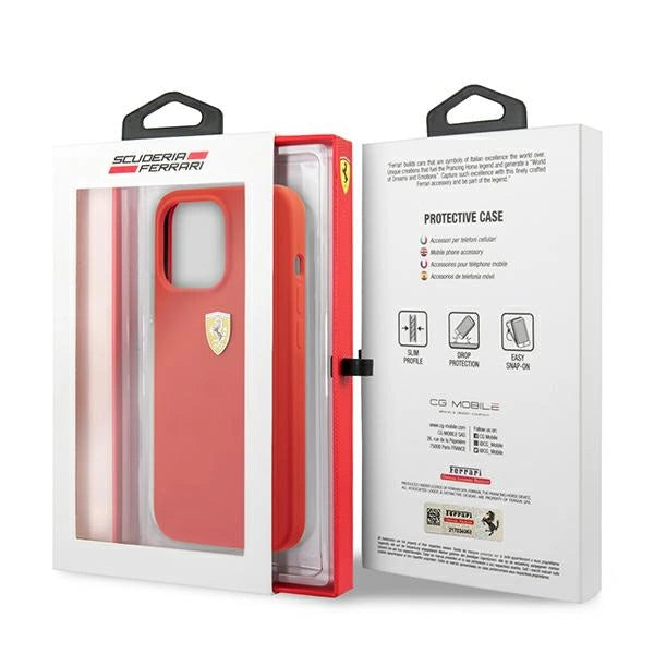 Ferrari FESSIHCP13XRE iPhone 13 Pro Max 6.7" rød/rød hardcase Silikon